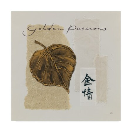 Trademark Fine Art Chris Paschke 'Bronze Leaf Iii Golden Passions' Canvas Art, 35x35 WAP06394-C3535GG